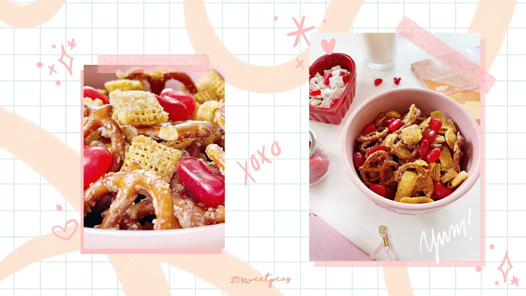 Snack Mixes For Valentines Day- 25 Sweetpeas