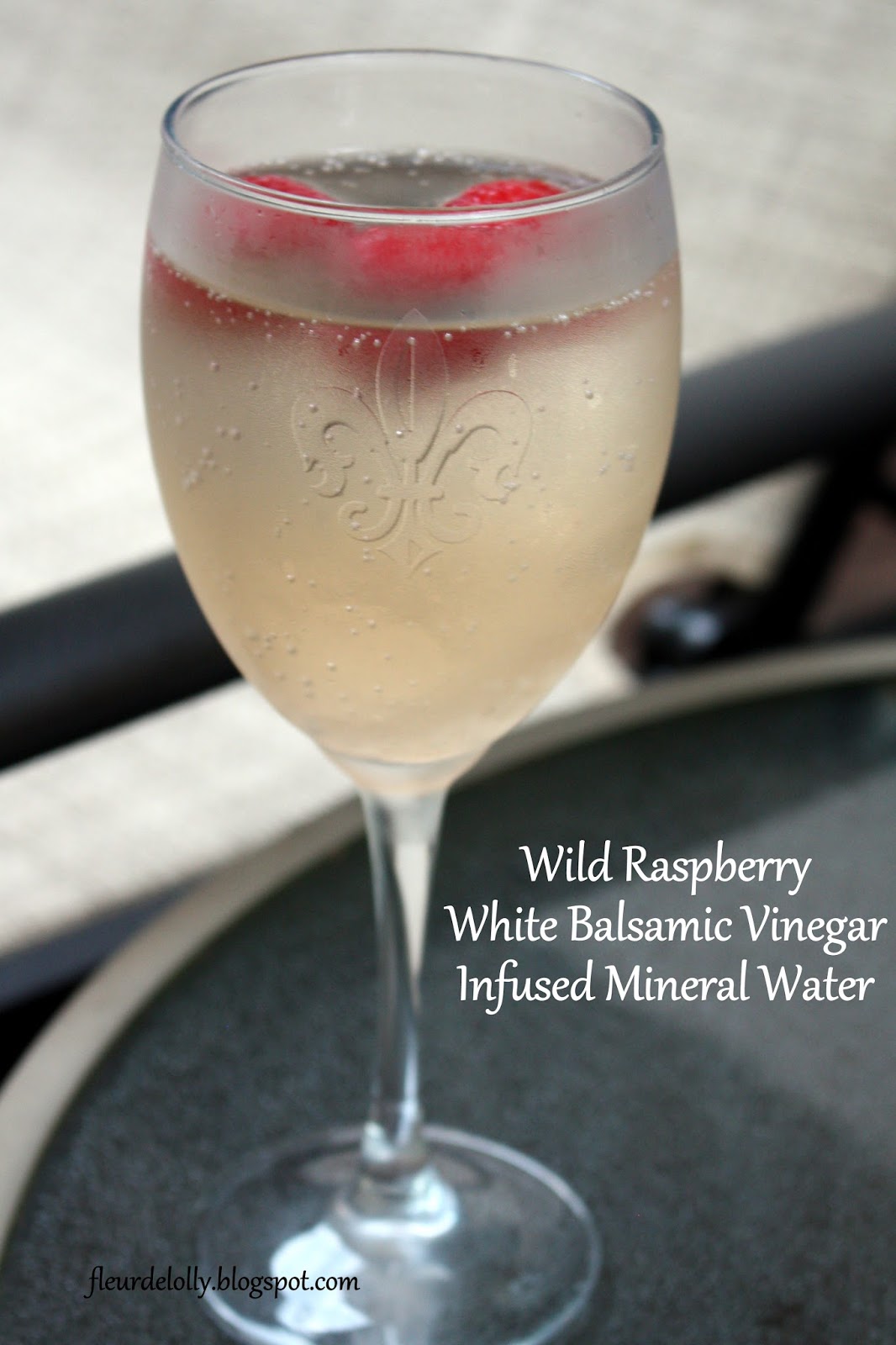 Fleur de Lolly Wild Raspberry White Balsamic Vinegar Infused Mineral Water