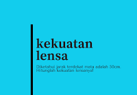 Menghitung Kekuatan Lensa Jika Diketahui Titik Terjauh Yang Bisa Dilihat Adalah 5 Meter Soal Fisika
