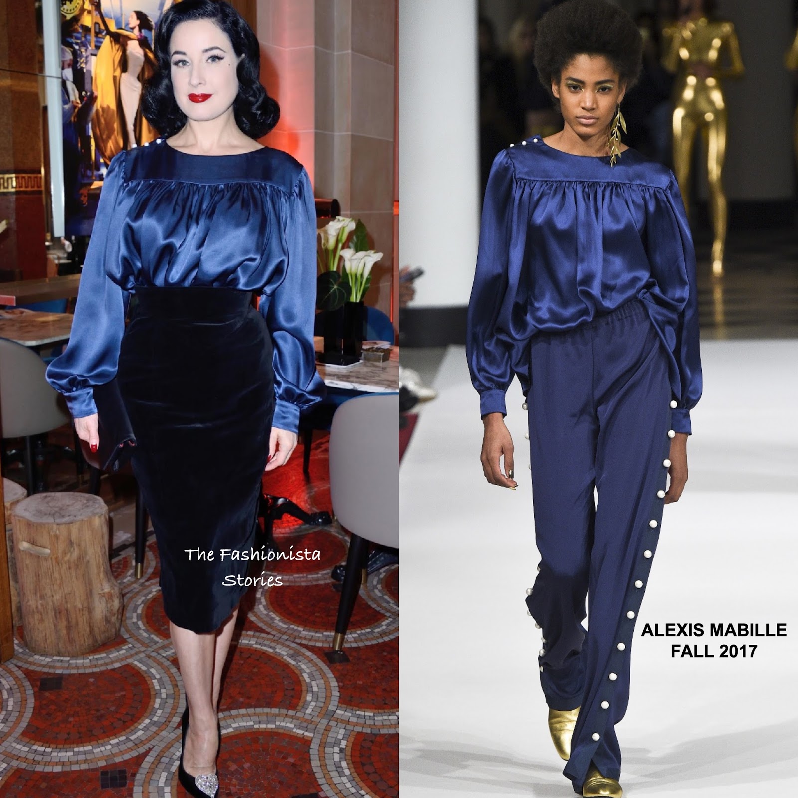 Dita Von Teese in Alexis Mabille at the Glamorama Celebrities by Ali ...