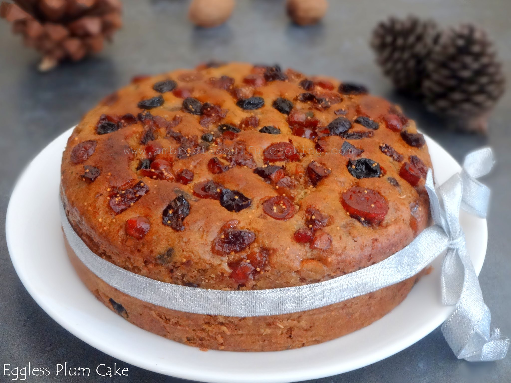 Ambrosia Eggless Plum Cake