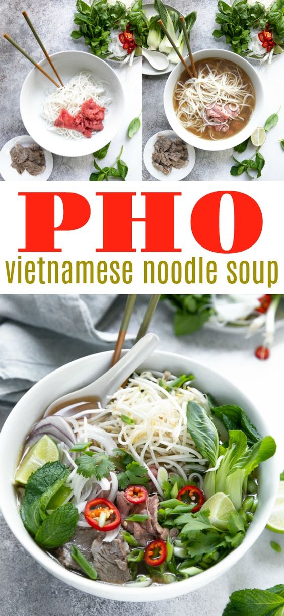 Pho Recipe- How to Make Vietnamese Noodle Soup #Soup #SoupRecipes # ...