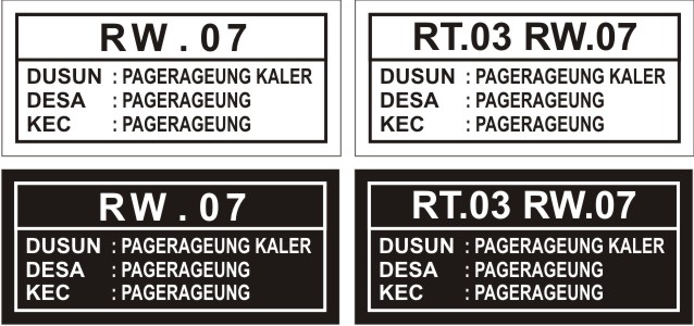 Download Contoh Stempel RT dan RW Format CDR KARYAKU