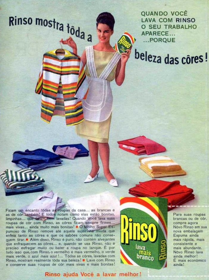 Sabão em Pó Rinso 1962 Propagandas Históricas