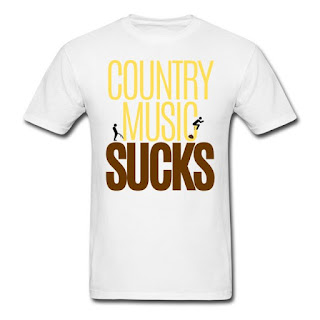 Country Music SUCKS T-Shirt. PunkMetalRap.com