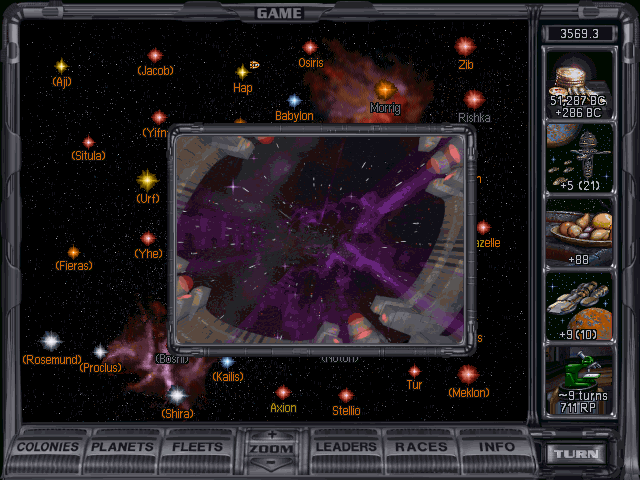 Screenshot from Master of Orion 2