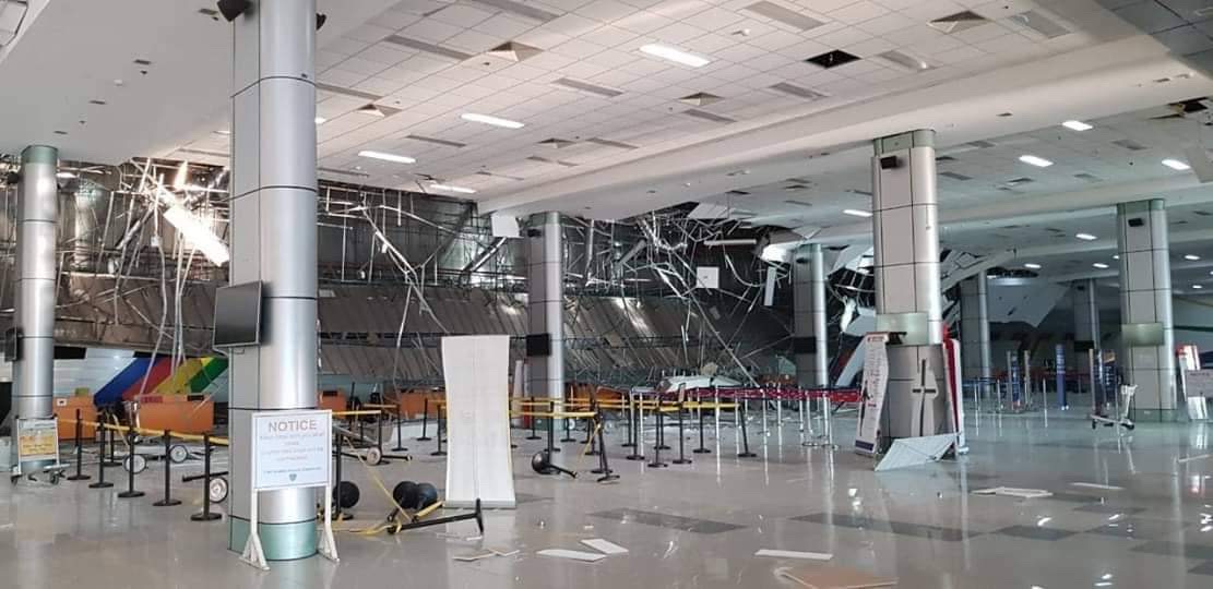 Clark International Airport damaged earthquake