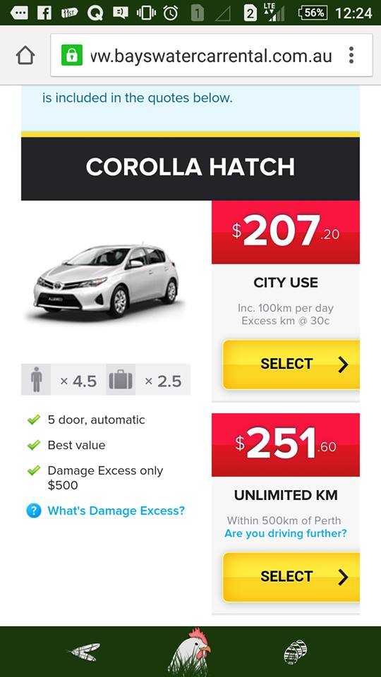 Cara Booking Kereta Sewa di Perth melalui Bayswater Car Rental Walk Of Life