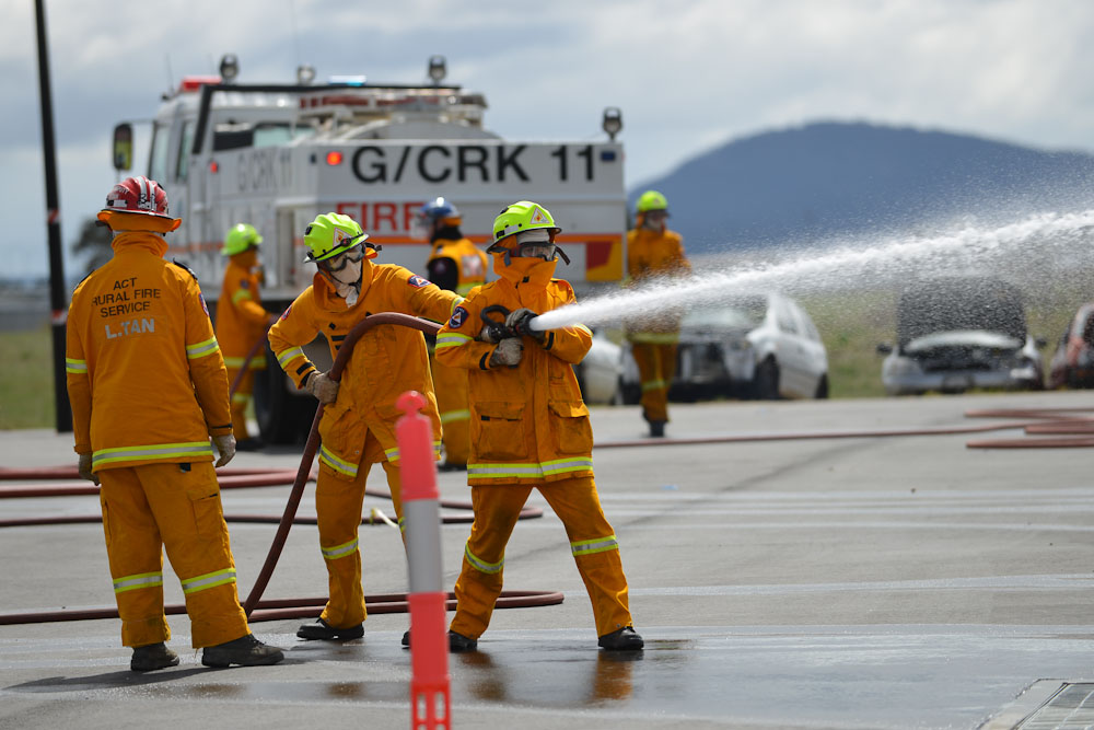 ACT Rural Fire Service Events RFS Volunteers Receive Gas Hotprops Training