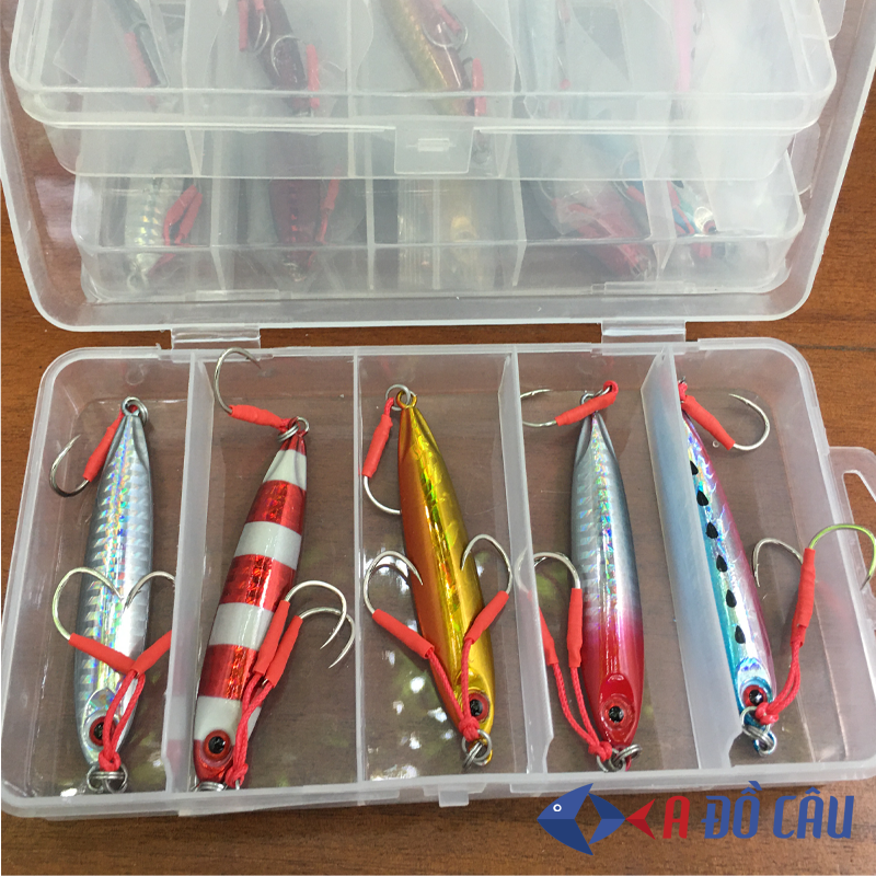 Sét hộp mồi jig 5 màu câu light jigging và Slow jigging
