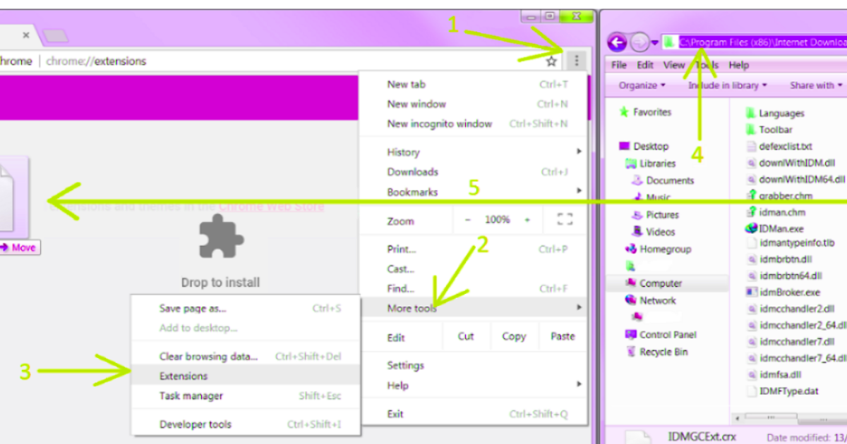 how to add idm extension in chrome.