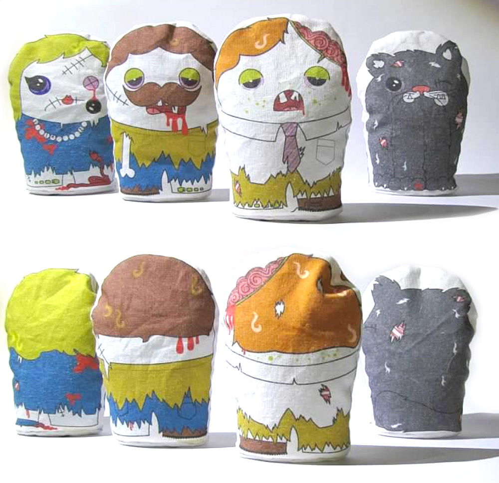 boogie beans zombie plush set