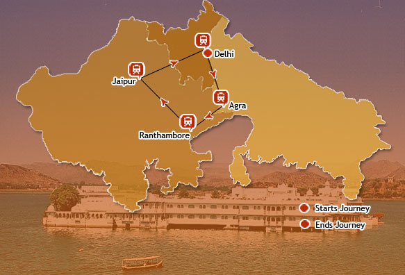 maharaja express tour route