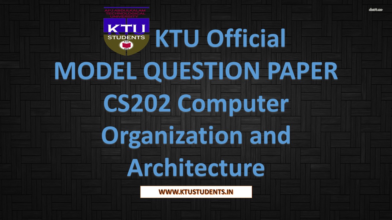 of computer organization and architecture