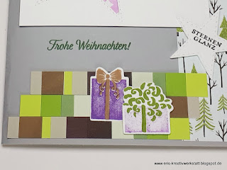 Große Weihnachtskarten mit Schneemann, Kerzen, Geschenken Stampin' Up! www.eris-kreativwerkstatt.blogspot.de