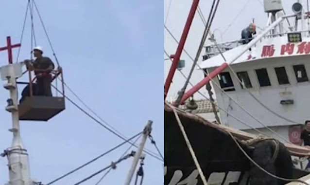 China remove cruzes dos barcos de pescadores cristãos e ameaça proibir pesca