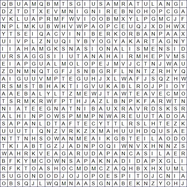 Lembar Kerja Word Search Cari Kata Ppkn Kelas 8 Bab 5 Sumpah Pemuda Dalam Bingkai Bhinneka Tunggal Ika Cecepgaos Com