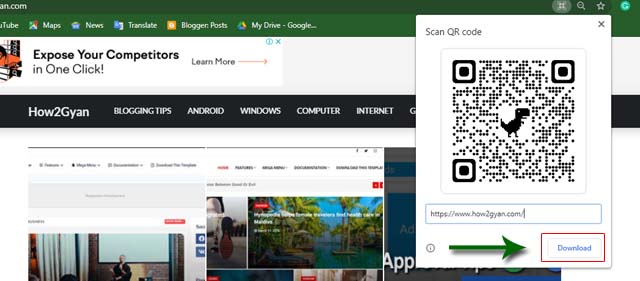 How to Create QR Code for Any Website | QR Code using Google Chrome