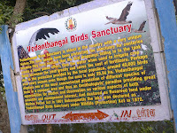 Vedanthangal Bird Sanctuary Board