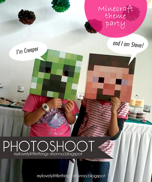 Boy birthday minecraft theme party, Green party, Brown party, Birthday Party