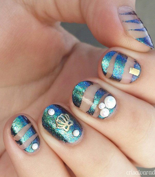 40+ Amazing Ocean Nail Art Ideas