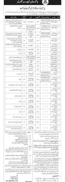 PCG Jobs add 2021 Pakistan Coast Guard Jobs add