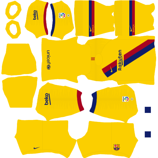 trajes del barcelona para dream league soccer