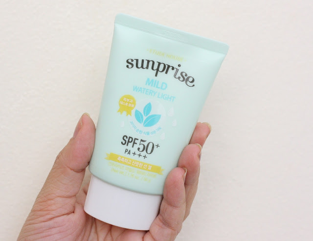 a photo of Etude House Sunprise Mild Watery Light SPF Review