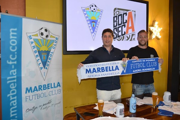 El Marbella FC cierra un acuerdo de colaboración con Snack Boca Seca