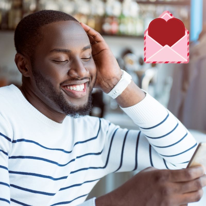 viendo carta de amor de mi novia