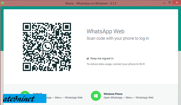 تشغيل واتس اب ويب Whatsapp Web على الكومبيوتر بدون متصفح التقني نيت