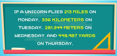Which day did the unicorn fly the farthest?