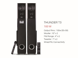 impex tower speakers thunder t3