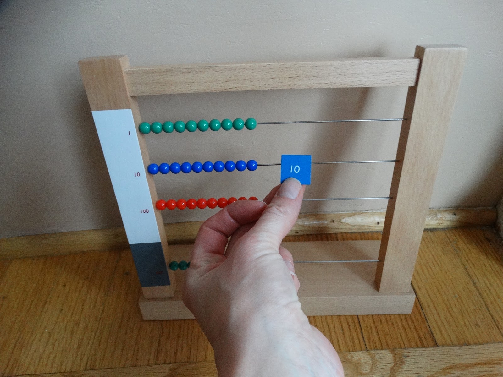 The Joys of Montessori Homeschooling Small Bead Frame