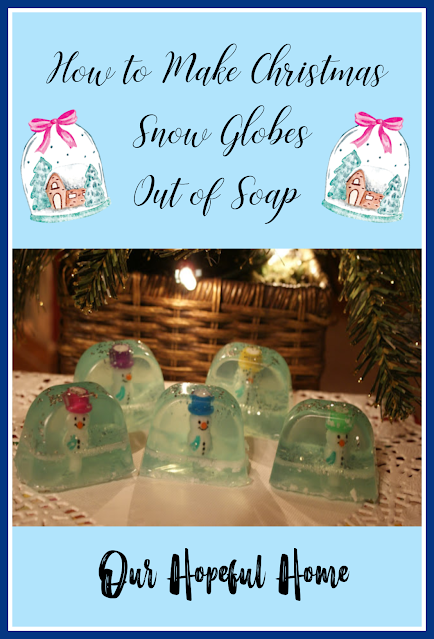 Soap snow globes plastic snowmen plastic Santas