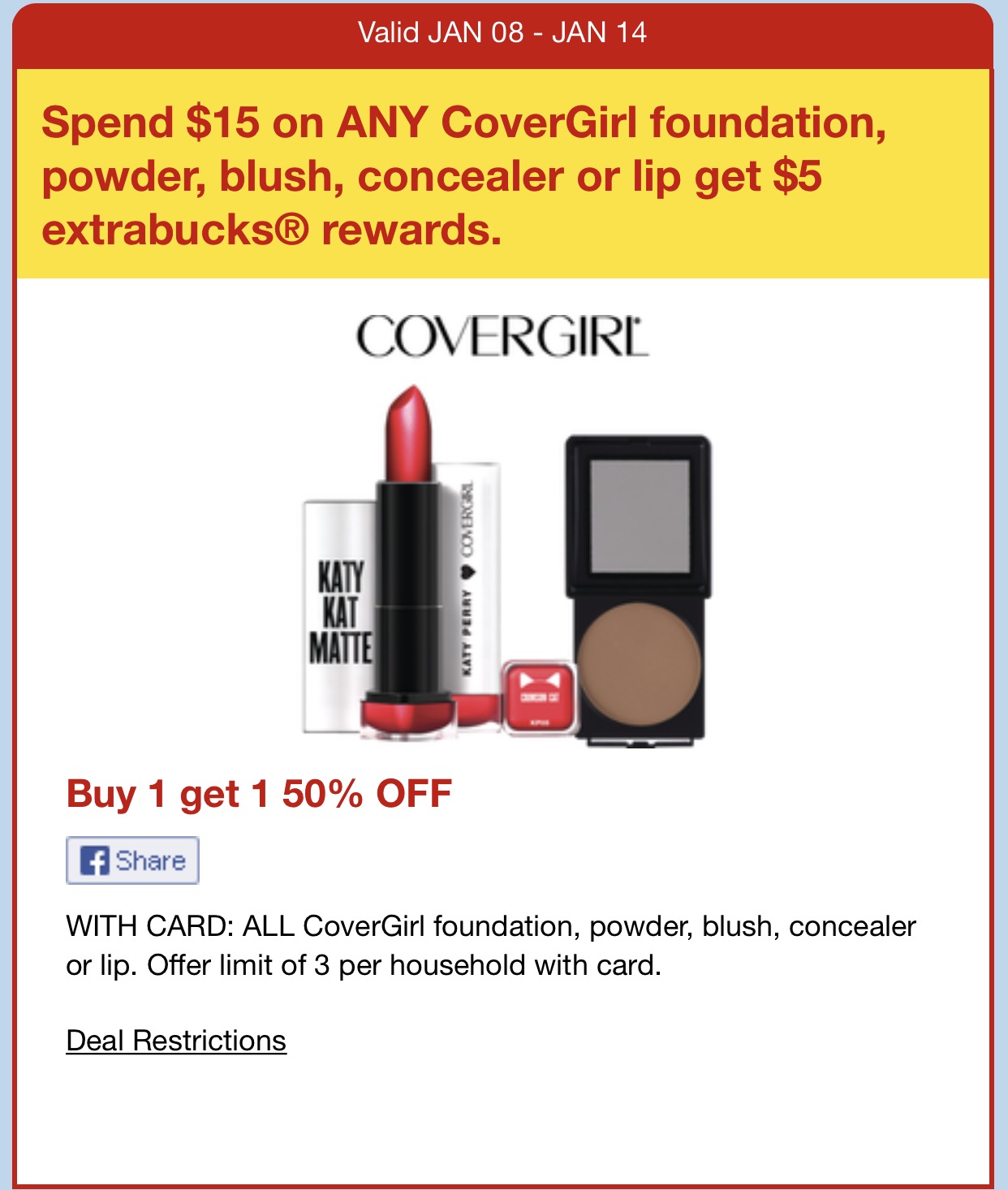 Swatch That CVS Beauty Deals Valid from January 8 to January 14, 2017