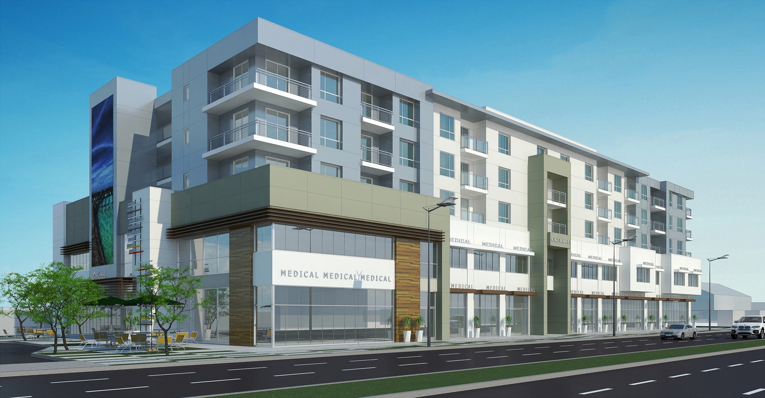 Senior Apartment Mixed Use Under Construction in Buena Park