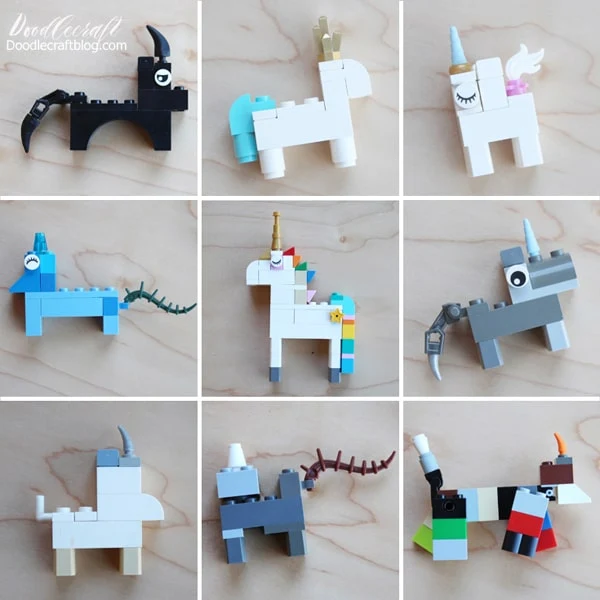 How to Build Lego Unicorn Instructions10 ways!