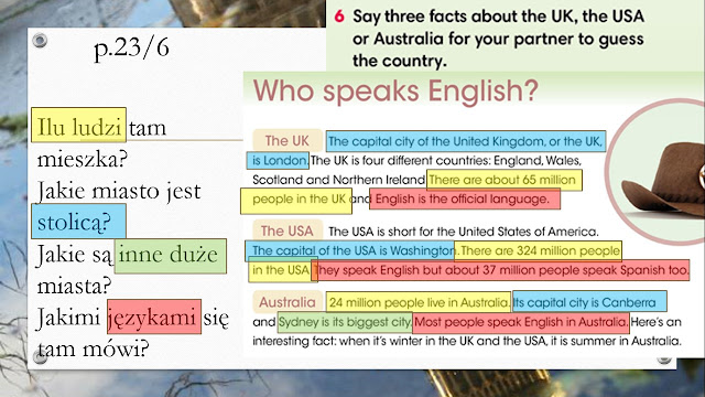 klasa 4 Magdaleny Śledź: 1.8 English around the world - projekt.