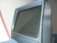 Μια από τις πρώτες μηχανές προβολής διαφανειών, με μορφή τηλεόρασης