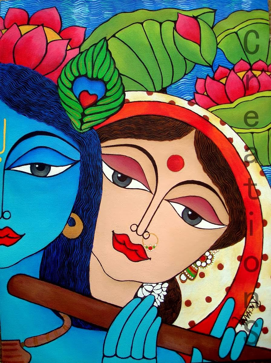 Lord Krishna and Radha in one image Latest Krishna Wallpaper and