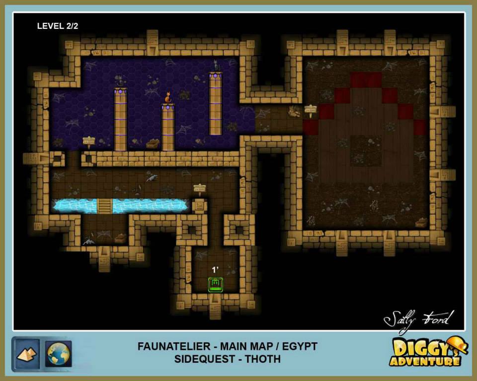 Diggy's Adventure Walkthrough: Egypt Main / Faunatelier Level 2