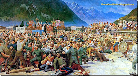 Cossacks handover lienz painting korolkoff