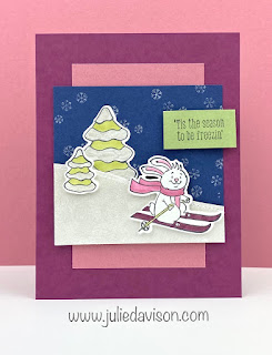 VIDEO: 3 Ways to Use Shimmer Paint + Stampin' Up! Freezin' Fun Card ~ www.juliedavison.com  ~ August-December 2020 Mini Catlaog ~ #stampinup