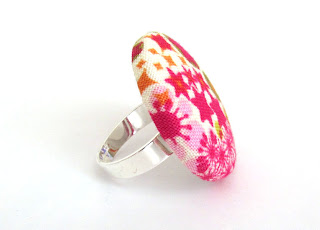 KooKooCraft: unique handmade fabric button earrings and rings ...