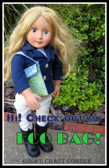 Eco bag for 18 inch dolls