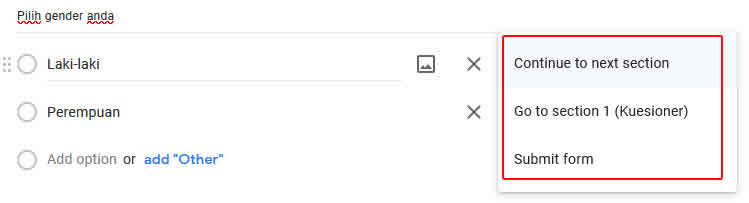 google forms go to section based on answer not working google forms go to section based on answer not working