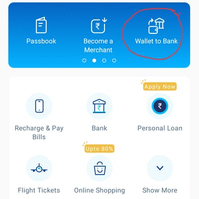 How to transfer money from Paytm Wallet to Bank Account