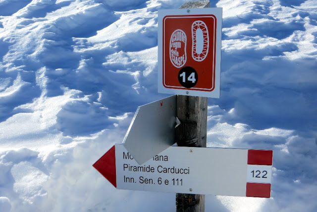 monte piana inverno neve ciaspole