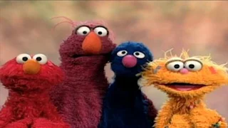 Elmo, Grover, Telly and Zoe are 4 friends, no matter how they're arranged. Sesame Street Preschool is Cool, Counting With Elmo